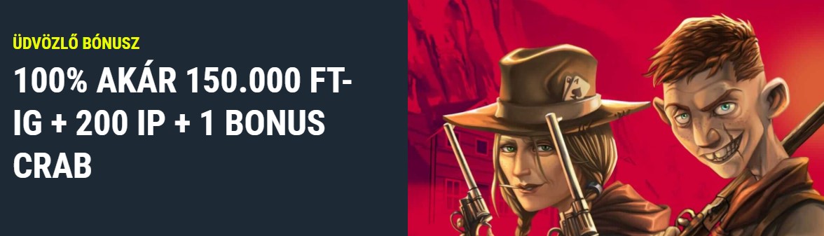 Üdvözlő Bónusz – 100%